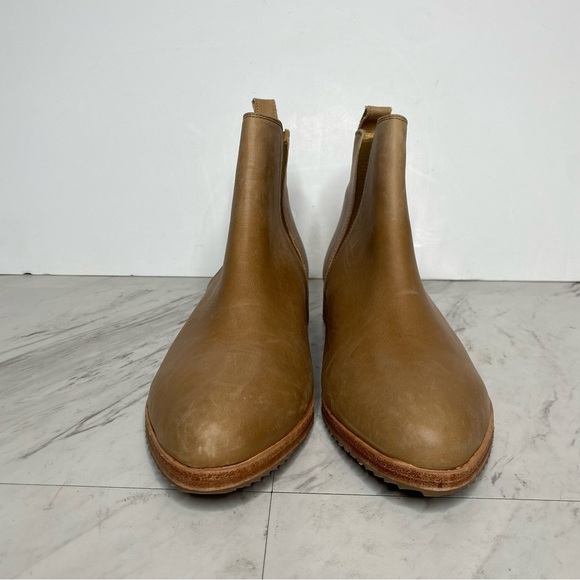 Nisolo Brown Leather Almond Toe Classic Chelsea Bootie 10 - Picture 2 of 14